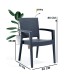 Σετ τραπέζι κήπου 1 τεμ. και 4 τεμ. Καρέκλες Badex Trendlux Σετ τραπέζι κήπου 1 τεμ. και 4 τεμ. Καρέκλες Badex Trendlux