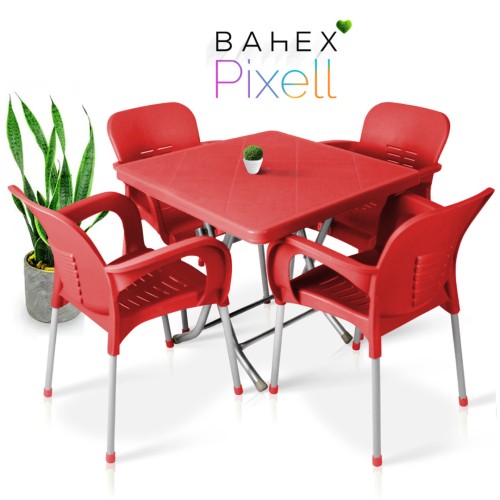 Σετ τραπέζι Badex με 4 καρέκλες Σετ τραπέζι Badex με 4 καρέκλες