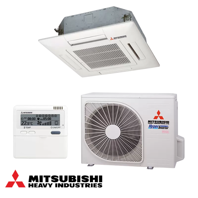 Κλιματιστικό κασέτα Mitsubishi Heavy Industries FDTC25VH + SRC25ZS-W