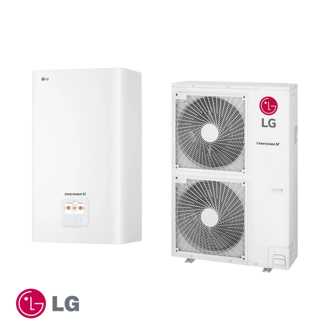Αντλία θερμότητας LG Therma V Hydro box HN1636M.NK5 + HU123MA.U33 - τριφασική