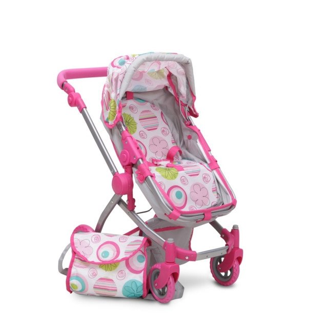 Καρότσι κούκλας Pink Rose 9651B Καρότσι κούκλας Pink Rose 9651B