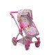 Καρότσι κούκλας Pink Rose 9651B Καρότσι κούκλας Pink Rose 9651B