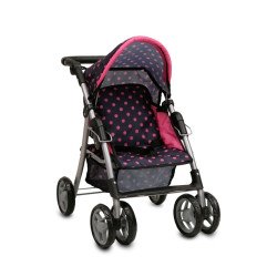 Καρότσι κούκλας Pinky dots 9352 Καρότσι κούκλας Pinky dots 9352