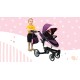 Καροτσάκι κούκλας Violette 9694