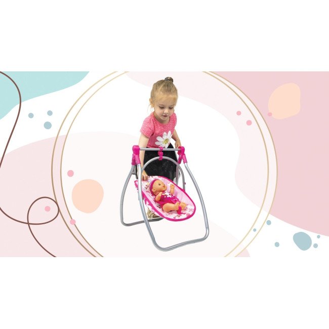 Lovely Bear 9397C 2in1 Καρεκλάκι και κούνια για κούκλες