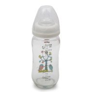 Γυάλινο μπιμπερό με φαρδύ στόμιο 240 ml B0468