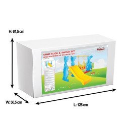 Διαφάνεια με κούνια Dino 06099 κίτρινη Διαφάνεια με κούνια Dino 06099 κίτρινη