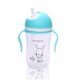 Κύπελλο με καλαμάκι σιλικόνης 300ML C0587 μπλε