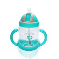 Κύπελλο με πλαστικό καλαμάκι 280ml C0582 μπλε