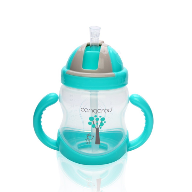 Κύπελλο με πλαστικό καλαμάκι 280ml C0582 μπλε Κύπελλο με πλαστικό καλαμάκι 280ml C0582 μπλε
