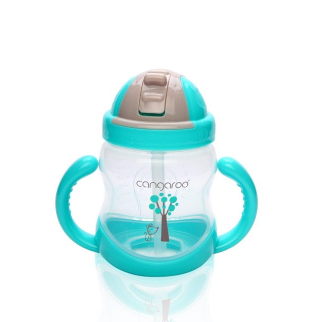 Κύπελλο με πλαστικό καλαμάκι 280ml C0582 μπλε Κύπελλο με πλαστικό καλαμάκι 280ml C0582 μπλε
