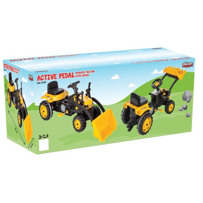 Tractor Active με κουπί 07315 κίτρινο