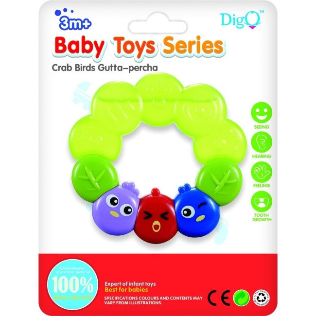 Teether Birds WD3345 πράσινο Teether Birds WD3345 πράσινο