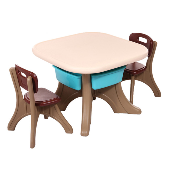 Τραπέζι με δύο καρέκλες Comfort καφέ 18109