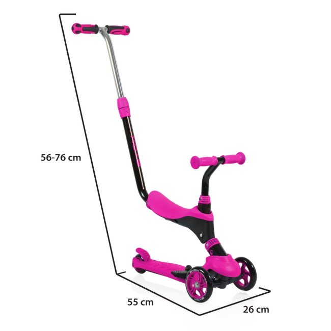 Tristar 3in1 scooter ροζ Tristar 3in1 scooter ροζ
