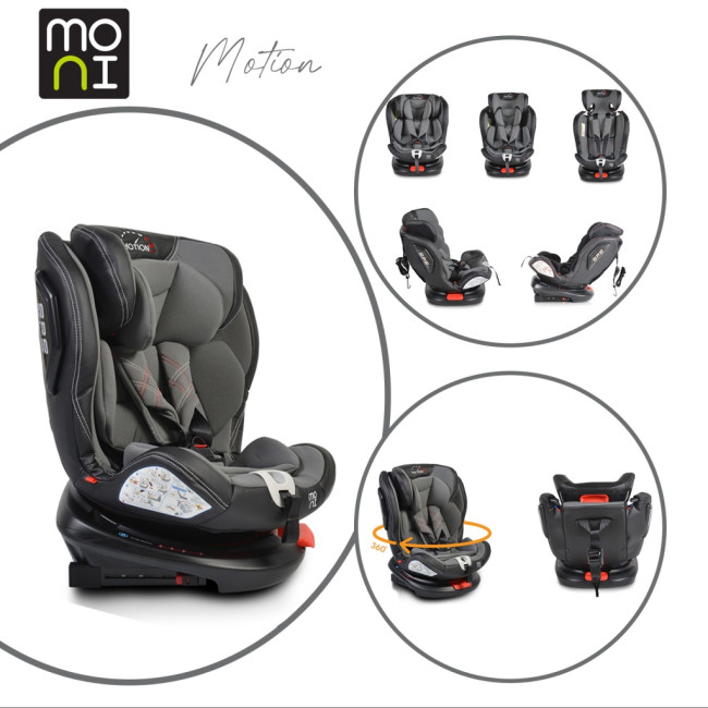 Κάθισμα αυτοκινήτου με σύστημα Isofix Motion 360° γκρι