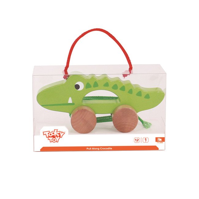 Ξύλινο παιχνίδι έλξης Crocodile TKC265