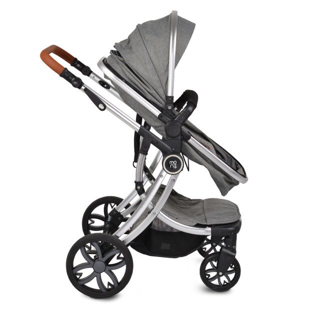 Μικτό καρότσι Polly 3 σε 1 γκρι