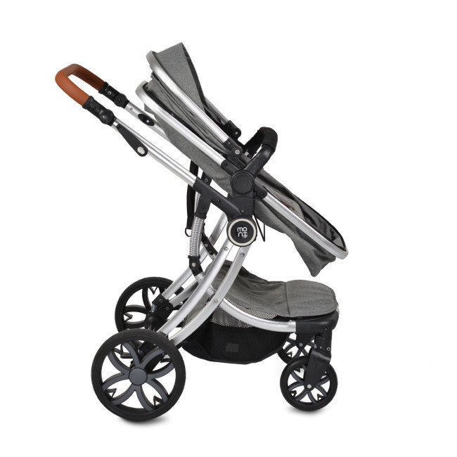 Μικτό καρότσι Polly 3 σε 1 γκρι