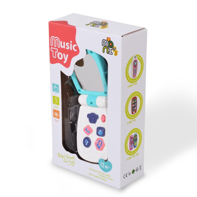 Baby music phone με κάλυμμα Green K999-95B