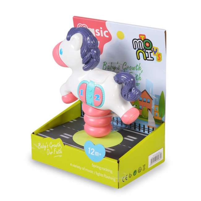 Baby Musical Light Up Pony K999-138B Baby Musical Light Up Pony K999-138B