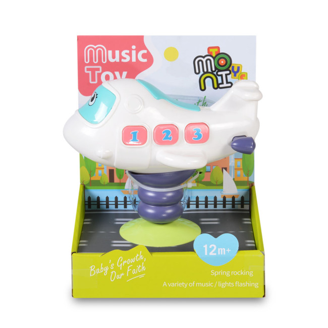 Baby Musical Light Up Airplane K999-139B