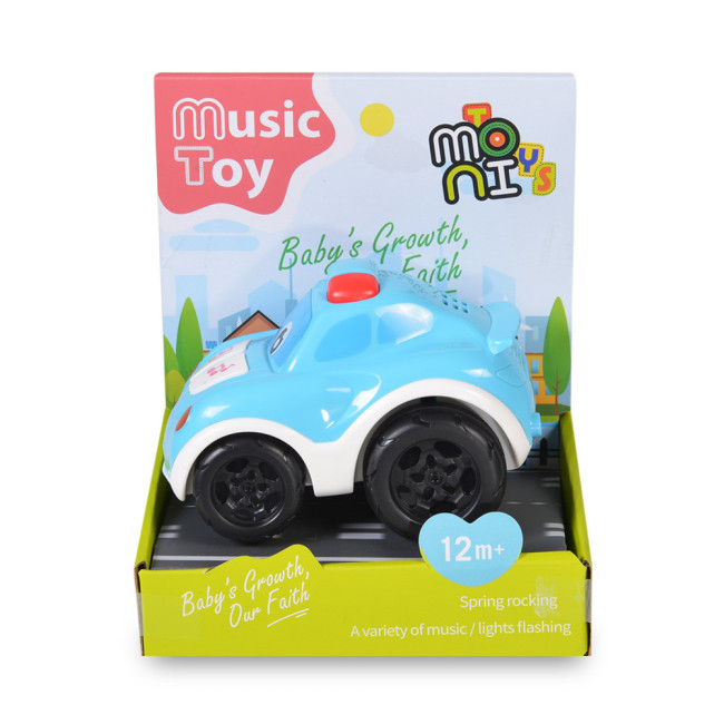 Baby musical car blue K999-146