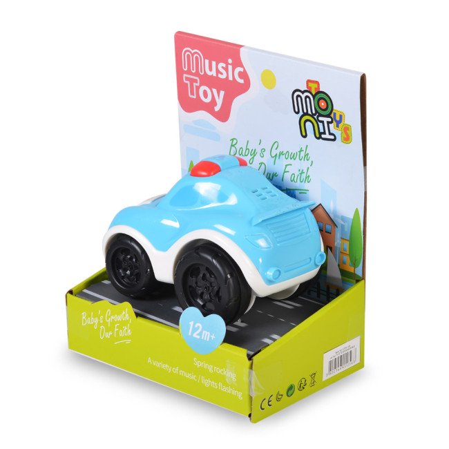 Baby musical car blue K999-146
