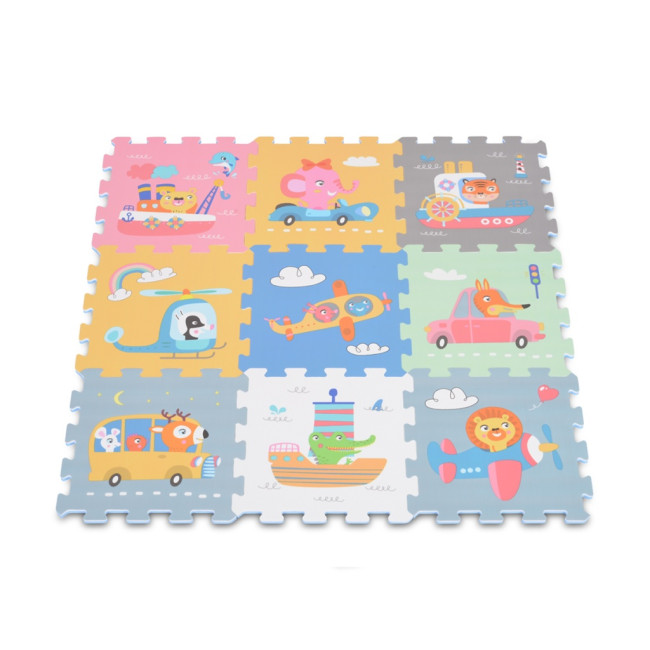 Soft puzzle-rug Transportation 3087