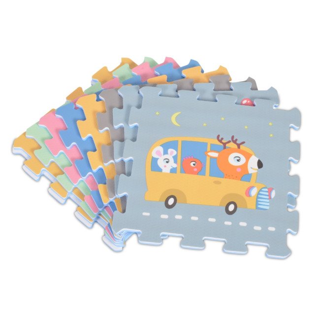 Soft puzzle-rug Transportation 3087