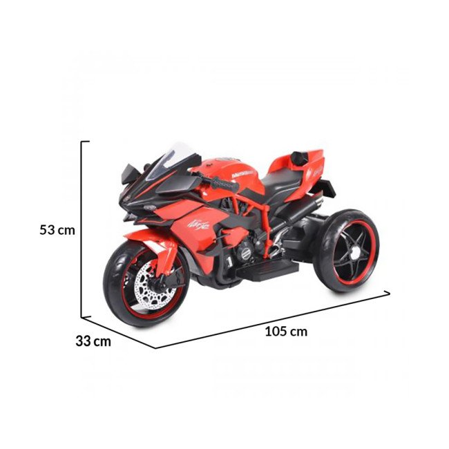 Μοτοσικλέτα με μπαταρία Ninja red