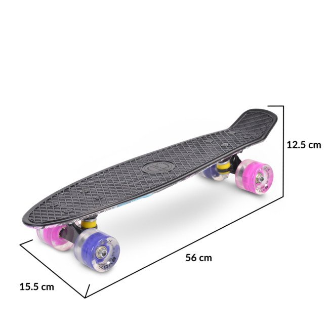 Skateboard Graffiti Pink LED 22