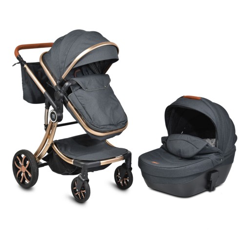 Μικτό καρότσι Polly 3 σε 1 μαύρο Μικτό καρότσι Polly 3 σε 1 μαύρο