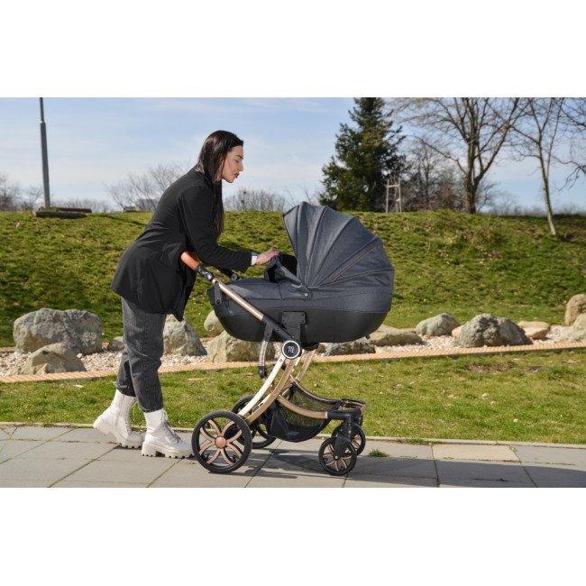 Μικτό καρότσι Polly 3 σε 1 μαύρο