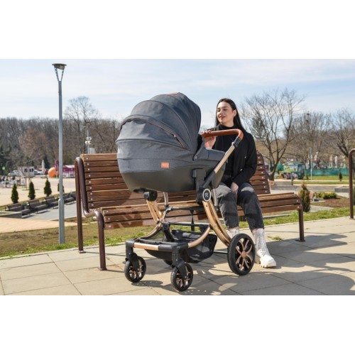 Μικτό καρότσι Polly 3 σε 1 μαύρο Μικτό καρότσι Polly 3 σε 1 μαύρο