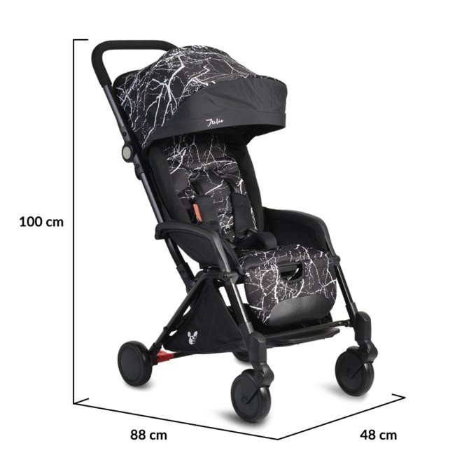 Παιδικό καλοκαιρινό καρότσι Julie μαύρο Παιδικό καλοκαιρινό καρότσι Julie μαύρο