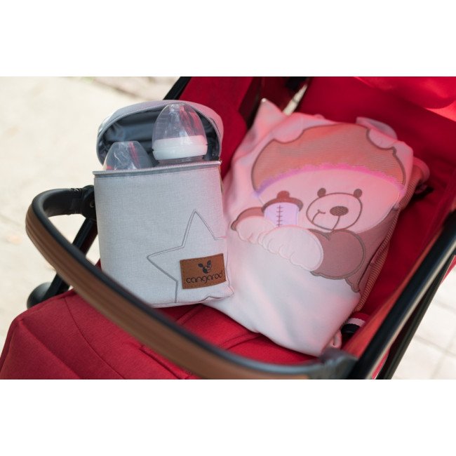Thermal bag για μπουκάλια Charlie ανοιχτό γκρι Thermal bag για μπουκάλια Charlie ανοιχτό γκρι