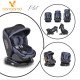 Κάθισμα αυτοκινήτου με σύστημα Isofix Pilot 360° denim Κάθισμα αυτοκινήτου με σύστημα Isofix Pilot 360° denim