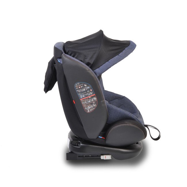 Κάθισμα αυτοκινήτου με σύστημα Isofix Pilot 360° denim Κάθισμα αυτοκινήτου με σύστημα Isofix Pilot 360° denim