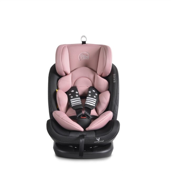 Κάθισμα αυτοκινήτου με σύστημα Isofix Pilot 360° ροζ
