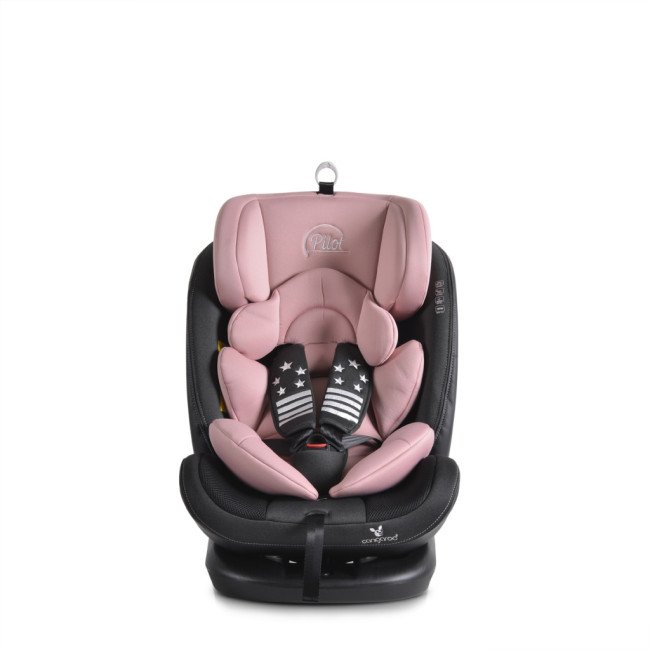 Κάθισμα αυτοκινήτου με σύστημα Isofix Pilot 360° ροζ