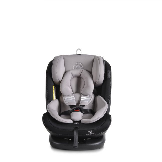 Κάθισμα αυτοκινήτου με σύστημα Isofix Pilot 360° γκρι
