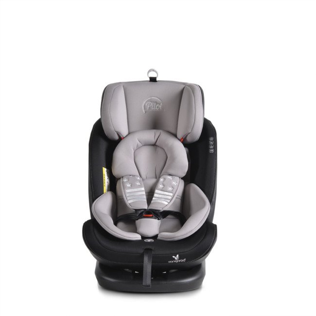 Κάθισμα αυτοκινήτου με σύστημα Isofix Pilot 360° γκρι