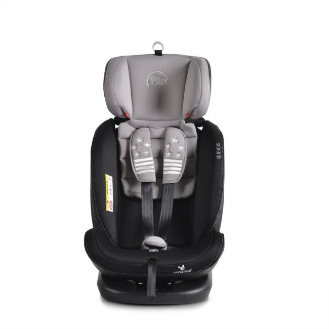 Κάθισμα αυτοκινήτου με σύστημα Isofix Pilot 360° γκρι