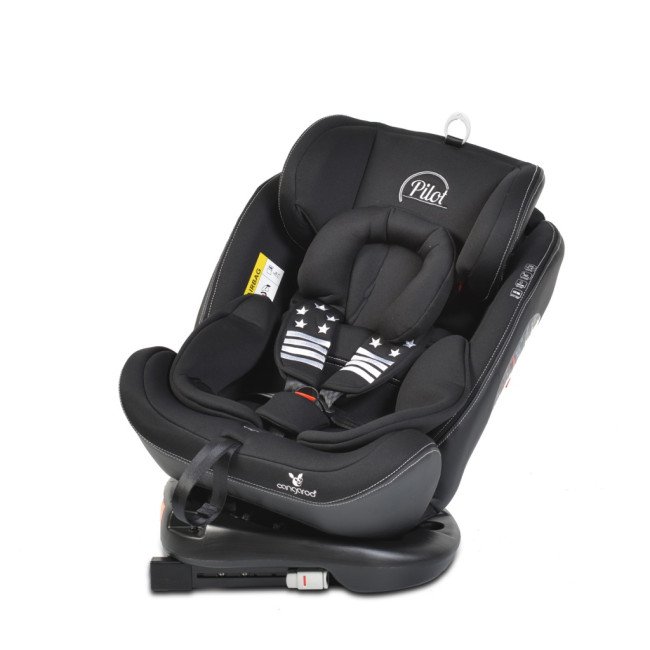 Κάθισμα αυτοκινήτου με σύστημα Isofix Pilot 360° μαύρο Κάθισμα αυτοκινήτου με σύστημα Isofix Pilot 360° μαύρο