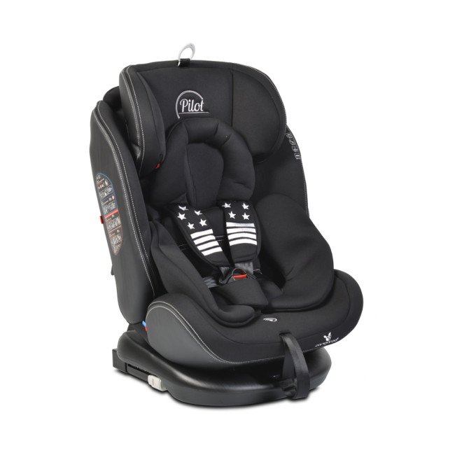 Κάθισμα αυτοκινήτου με σύστημα Isofix Pilot 360° μαύρο Κάθισμα αυτοκινήτου με σύστημα Isofix Pilot 360° μαύρο