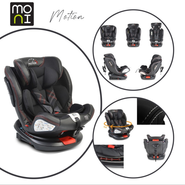Κάθισμα αυτοκινήτου με σύστημα Isofix Motion 360° μαύρο Κάθισμα αυτοκινήτου με σύστημα Isofix Motion 360° μαύρο