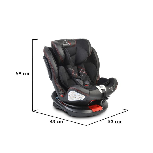 Κάθισμα αυτοκινήτου με σύστημα Isofix Motion 360° μαύρο Κάθισμα αυτοκινήτου με σύστημα Isofix Motion 360° μαύρο