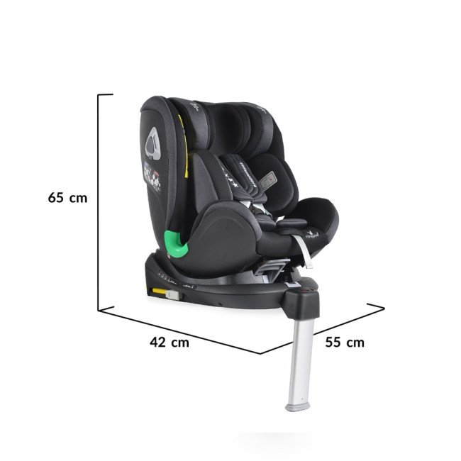 Κάθισμα αυτοκινήτου Commodore I-Size με σύστημα Isofix 360° μαύρο Κάθισμα αυτοκινήτου Commodore I-Size με σύστημα Isofix 360° μαύρο