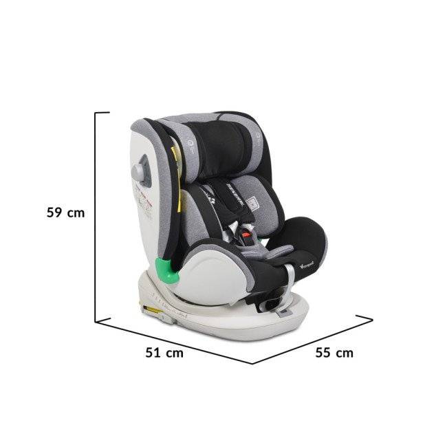 Κάθισμα αυτοκινήτου General I-Size με σύστημα Isofix 360° γκρι